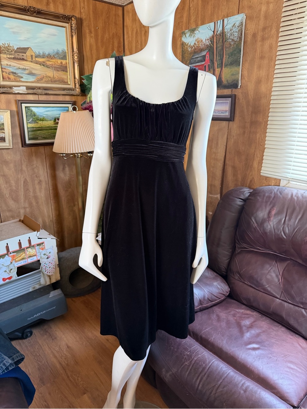 Evan Picone Velvet Dress